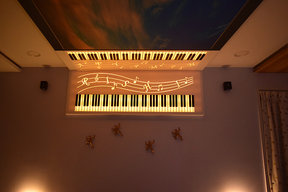 Music room piano wall artwork mural