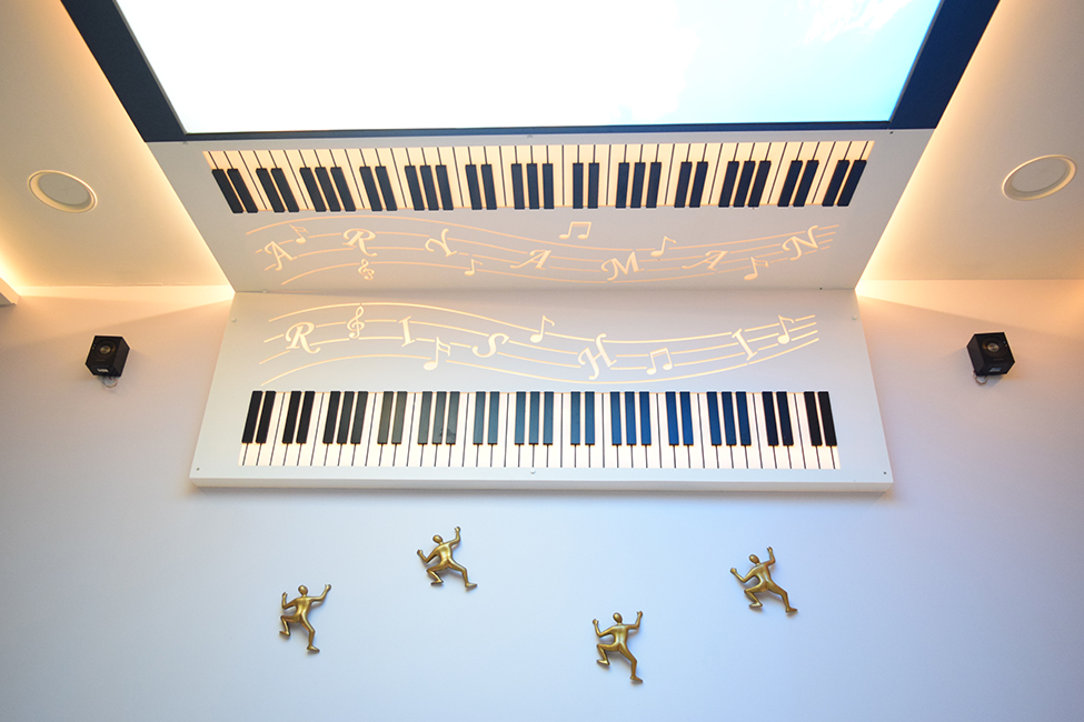 Music room wall artwork mural